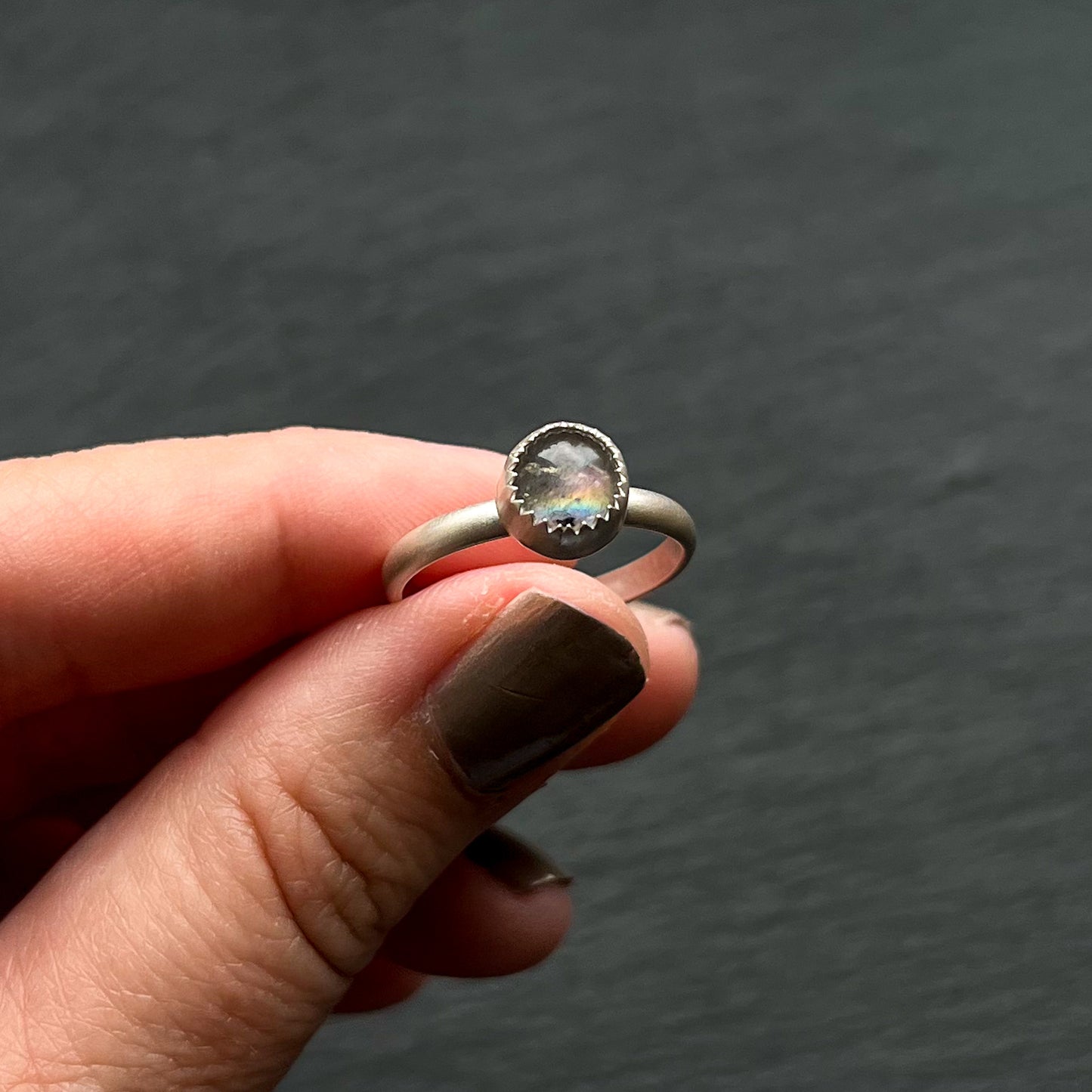 Labradorite Stacker - Size 8