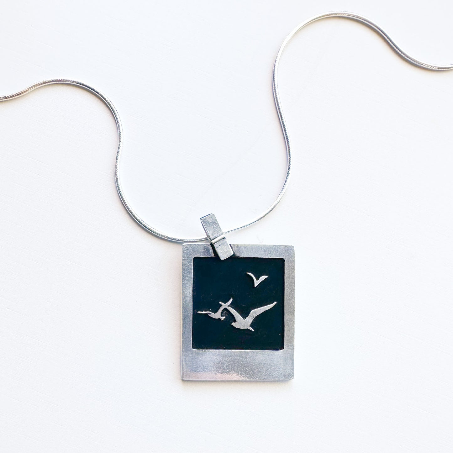 Seagull Polaroid Pendant