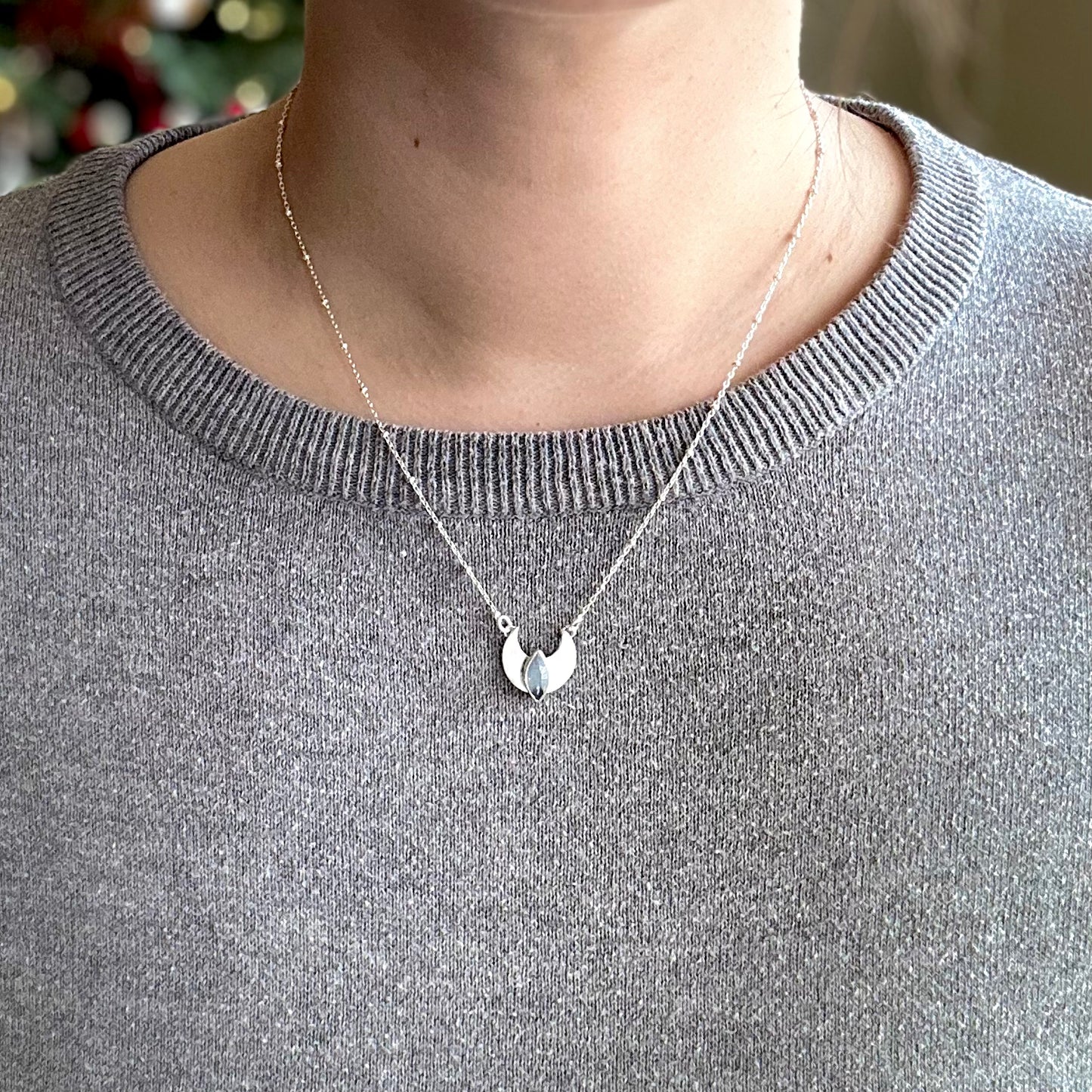 Luna Necklace with Moonstone
