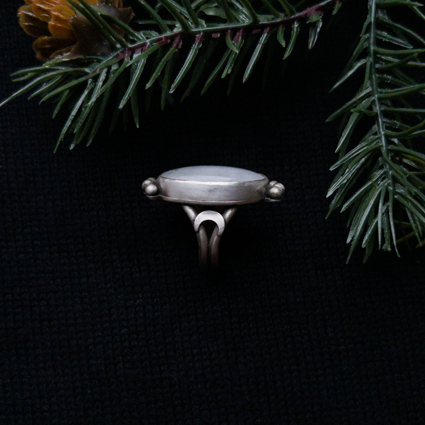Moonstone Goddess Ring Size 6