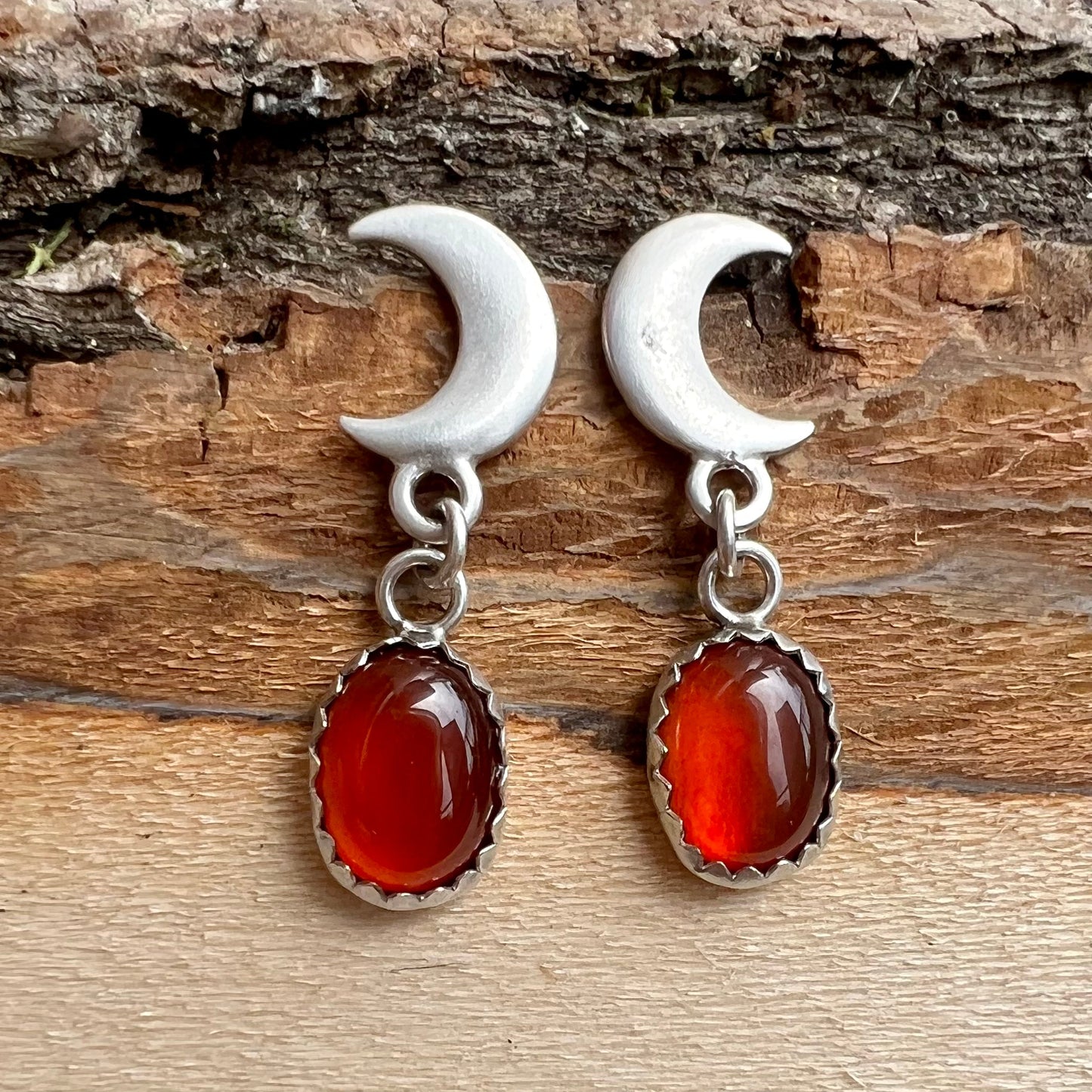 Lunar Magick Earrings - Carnelian