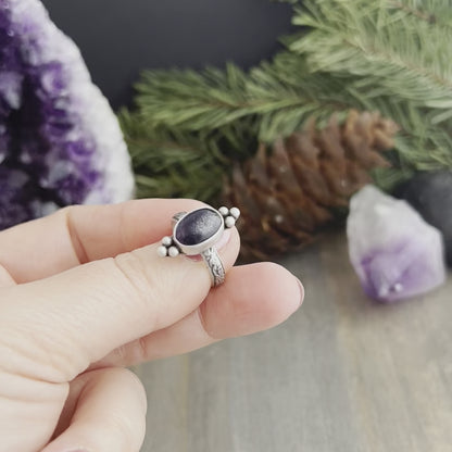 Belladonna Ring with Iolite - Size 6