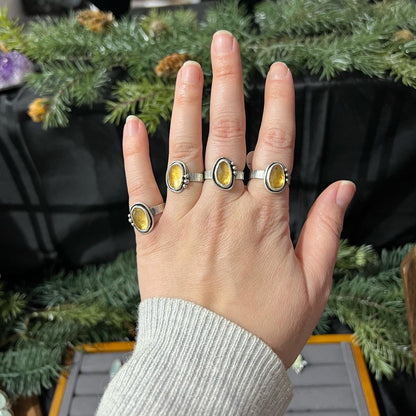 Autumn Aspen Ring with Citrine Size 6.5